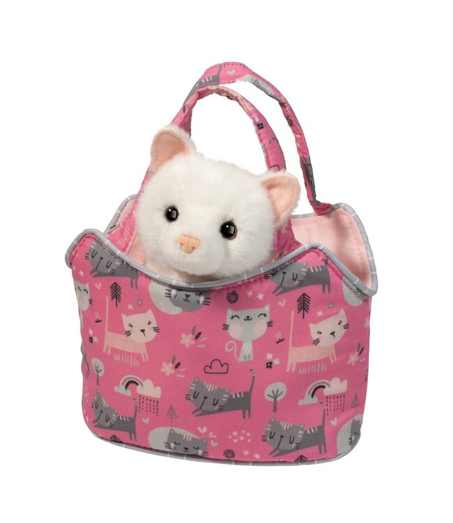 PURR-FECT PALS SASSY  SAK W/WHITE CAT