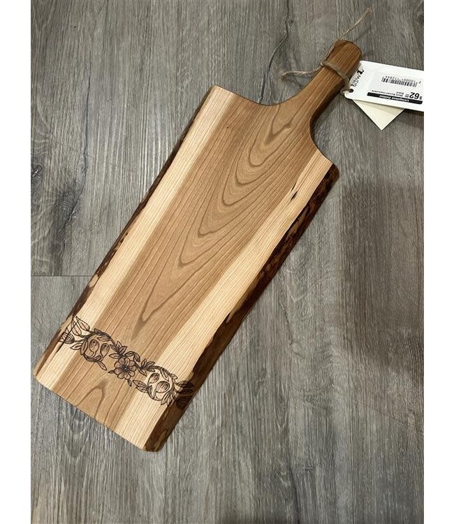 Wood Burned Charcuterie Board