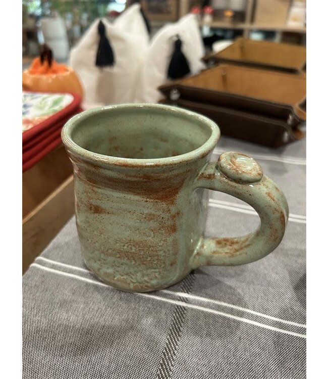 Handcrafted Mint Lace Mug