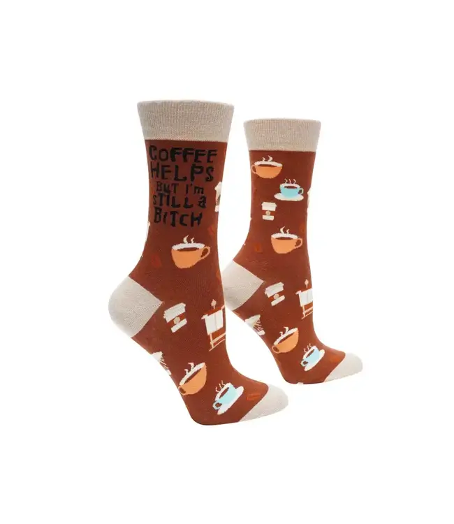 Coffee Helps But I’M Still A B*Tch Womens Socks