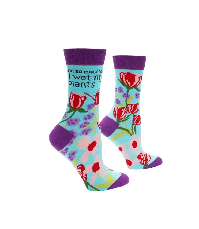 So Excited I Wet My Plants Womens Socks