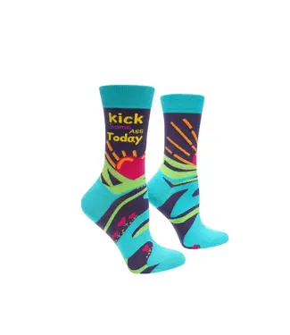 Shoc Joc Apparels Ltd Kick Some Ass Today Womens Socks