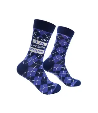 Shoc Joc Apparels Ltd Awesome Grandpa Mens Socks