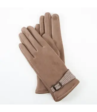 Howard's Gloves Anna Belted Cuff Taupe