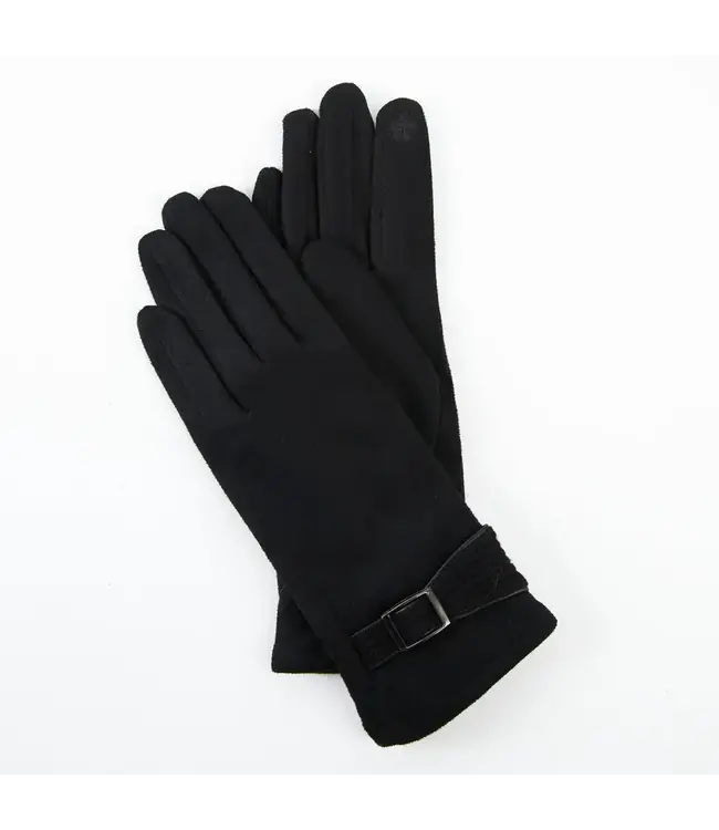 Gloves Anna Belted Cuff Jet
