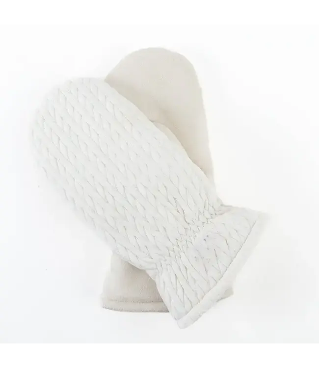 Mittens Shay Chevron Cream