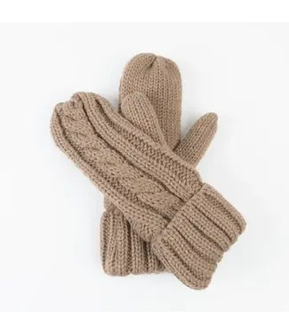 Howard's Mitten Cable Knit Latte
