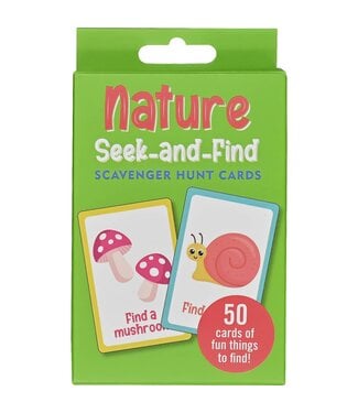 Peter Pauper Press Nature Seek-and-Find Scavenger Hunt Cards