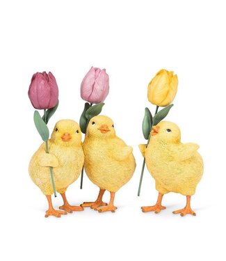 Abbott Collection Standing Chick with Tulip