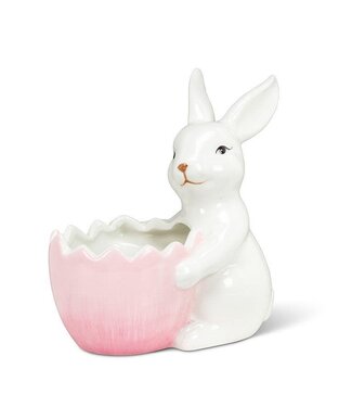 Abbott Collection Bunny with Egg Bowl/Planter