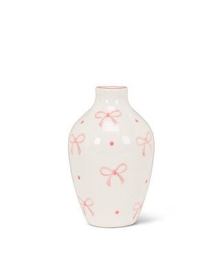 Abbott Collection Medium Teardrop Vase with Bows