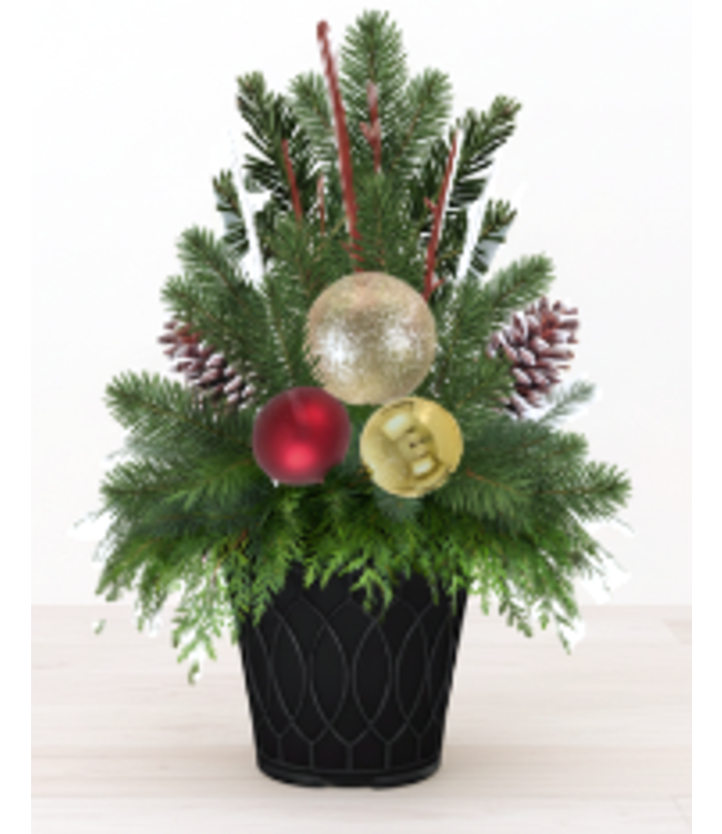2025 Christmas Fundraiser - Winter Planter - 13 inch
