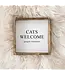 Cats Welcome (People Tolerated) Framed Print