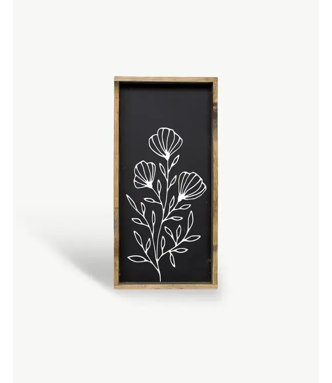 Floral Line Art Framed Print