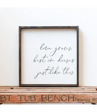 Williamraedesigns Love Grows Best in Houses Just Like This Framed Print