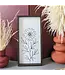 Sunflower Line Art Framed Print