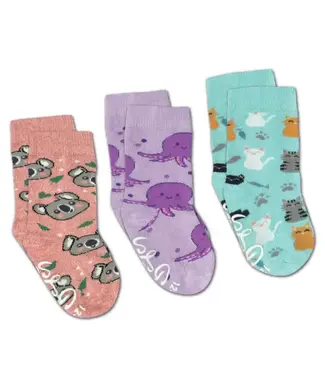 Good Luck Sock Kids Socks | Cats, Koala and Octopus 2-4 Years
