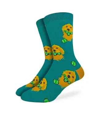 Good Luck Sock Men's Golden Retriever with Tennis Balls Socks