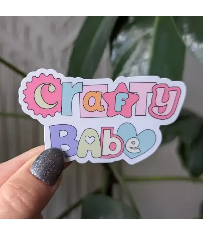 Crafty Babe Vinyl Sticker