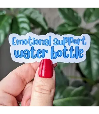 Moonlit Creations Emotional Support Water Bottle Vinyl Sticker