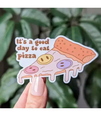 Moonlit Creations It’S A Good Day To Eat Pizza Vinyl Sticker