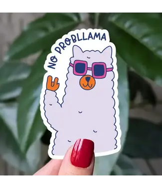 Moonlit Creations No Probllama Vinyl Sticker