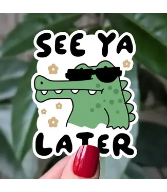 Moonlit Creations See Ya Later Alligator Vinyl Sticker