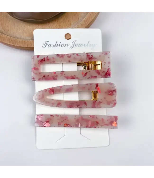 Colorful Candy Hair Clip 3 Pack