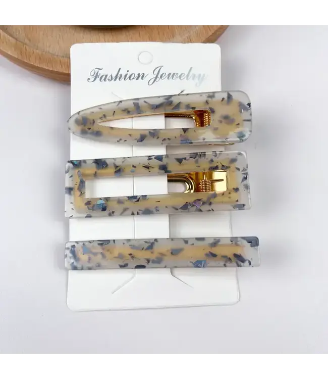 Colorful Candy Hair Clip 3 Pack