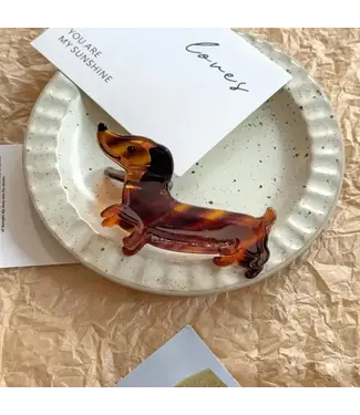 SoapElenGlen Cartoon Dachshund Hair Claw Clip