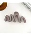 Solid Color Wavy Hair Claw Clip