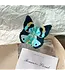 Colorful Butterfly Claw Clip - Large Black/Blue