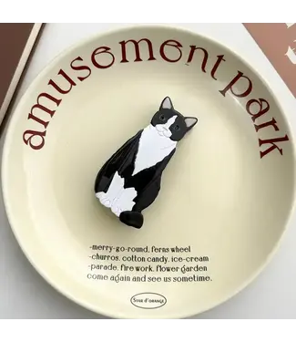 SoapElenGlen Cat Claw Clip - Tuxedo Cat