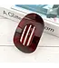 Solid Color Flat Oval Hair Clip