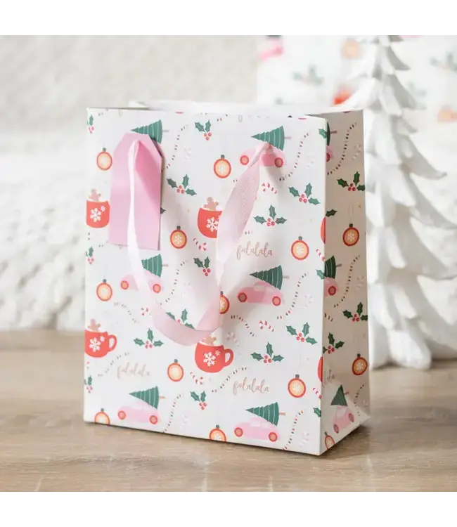 Medium Sugarplum Fun Christmas Print Gift Bag