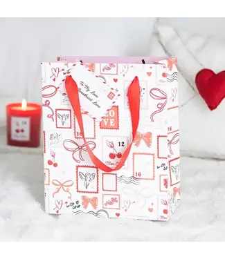 Something Different Wholesale Valentine Postage Stamp Print Gift Bag