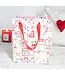 Valentine Postage Stamp Print Gift Bag
