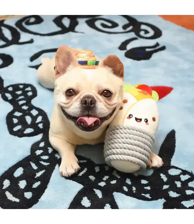 Fiesta Chewsday | Burrito - Dog Rope Toy