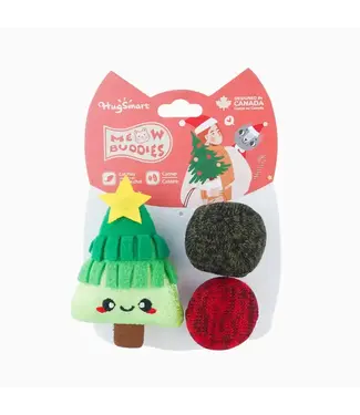Hugsmart Pet Holiday Feline | Xmas Tree - Cat Toy