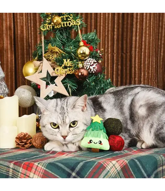 Holiday Feline | Xmas Tree - Cat Toy