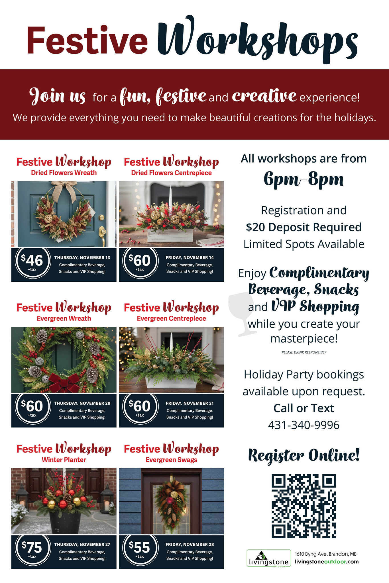 Festive Workshops 