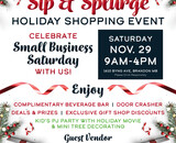 Sip & Splurge Holiday Shopping Event