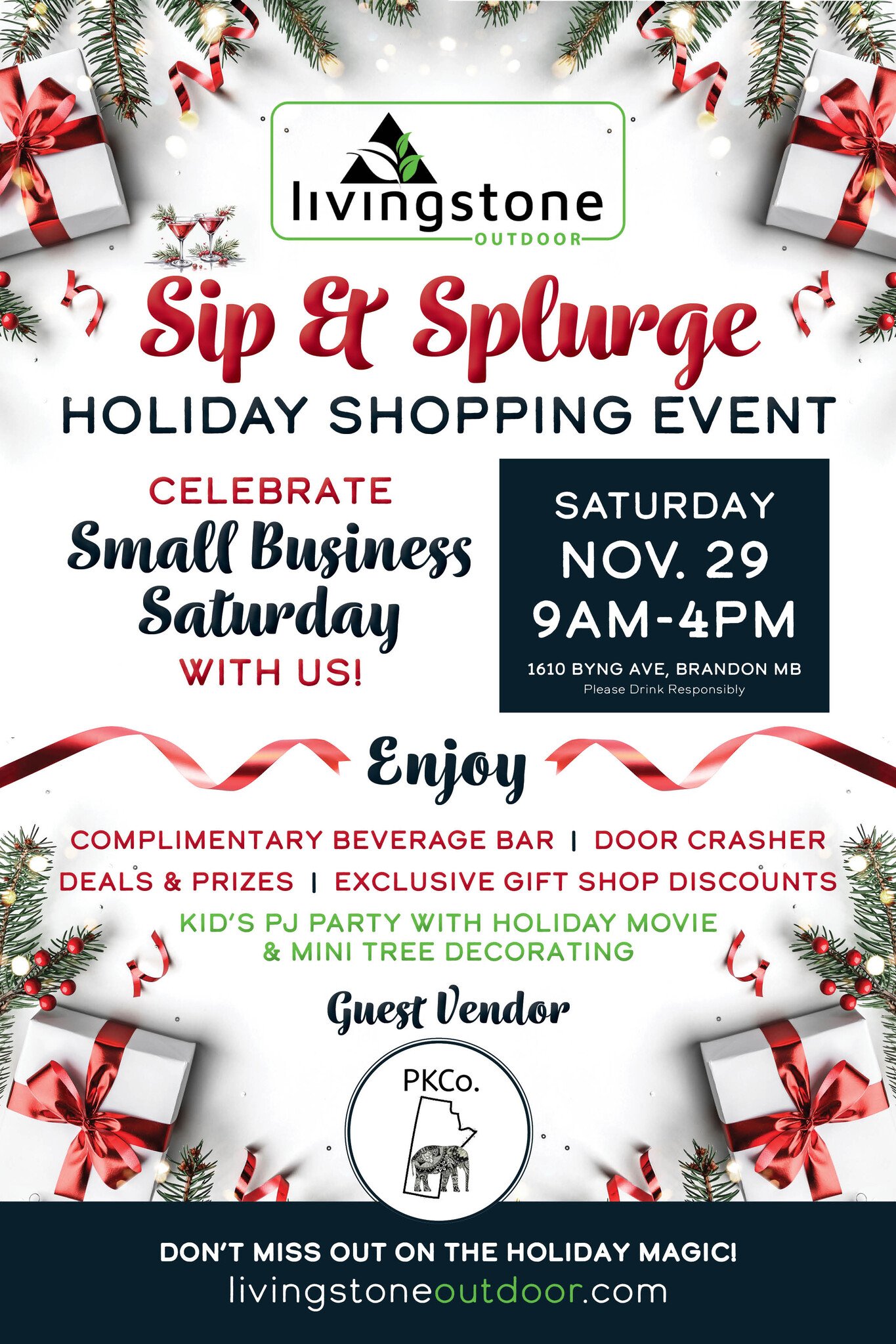 Sip & Splurge Holiday Shopping Event