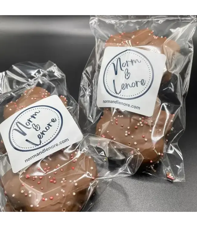 Milk Chocolate Dipped Maple Cookies