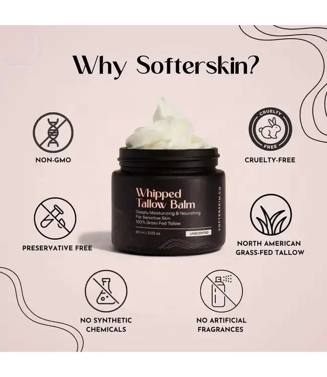 Whipped Tallow Unscented 2oz.