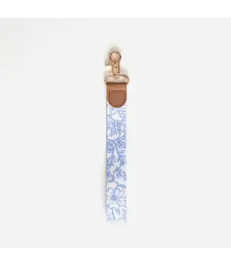 Linden Paper Co. Blue Garden Wristlet Lanyard