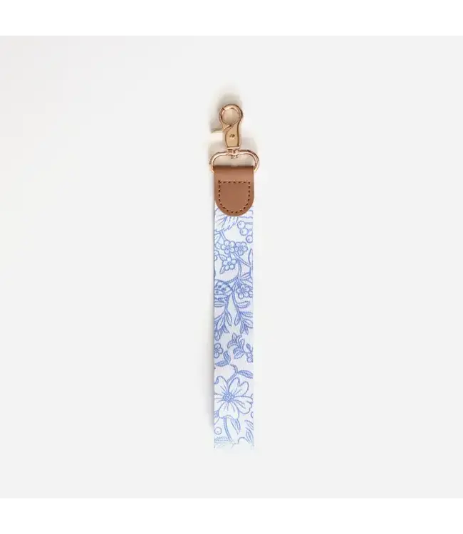 Blue Garden Wristlet Lanyard