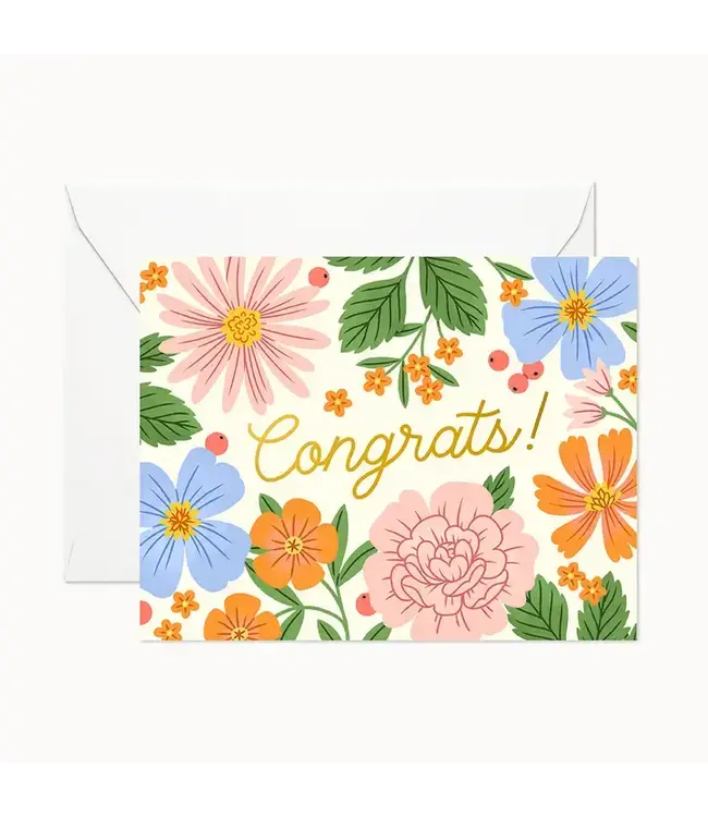 Congrats Summer Garden | Greeting Card