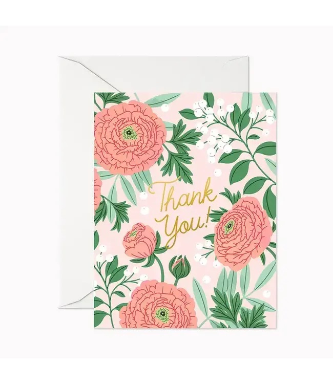 Thank You Ranunculus | Greeting Card