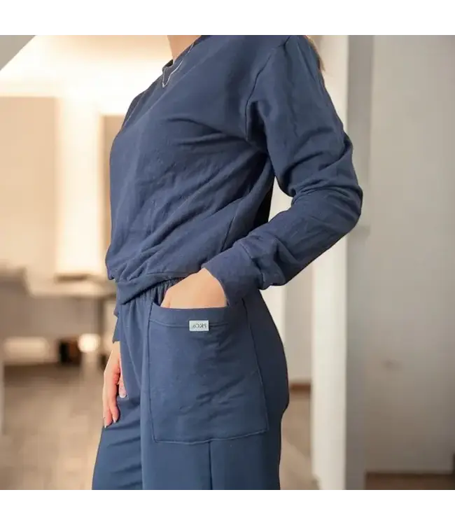 Ladies Wide Leg Sweatpant